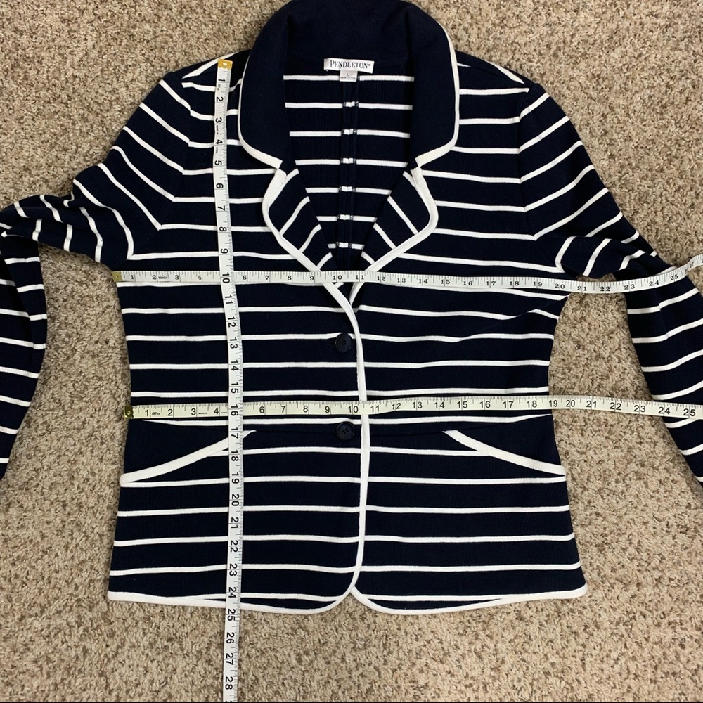 Pendleton Striped Blazer - image 6